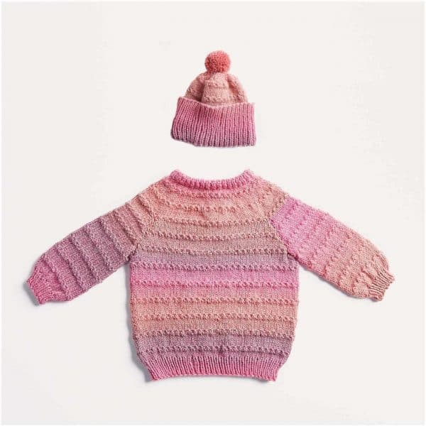 Strickset Pullover und Mütze Modell 10/11 aus Baby Nr. 35 80/86