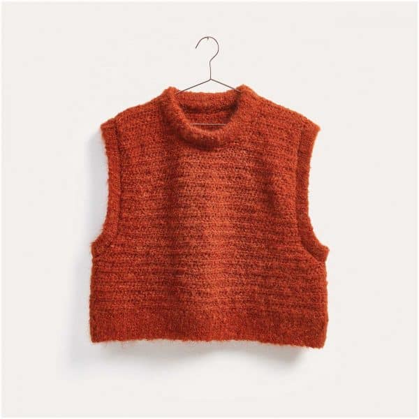 Häkelset Pullunder Modell 01 aus Winter Crochet Collection S rost