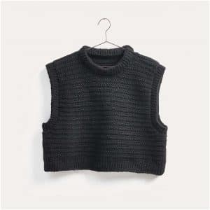 Häkelset Pullunder Modell 01 aus Winter Crochet Collection XL schwarz