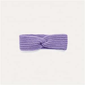 Häkelset Stirnband Modell 04 aus Winter Crochet Collection Onesize lila