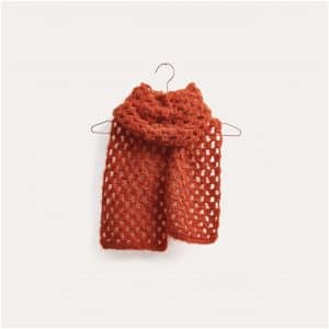 Häkelset Schal Modell 06 aus Winter Crochet Collection Onesize rost