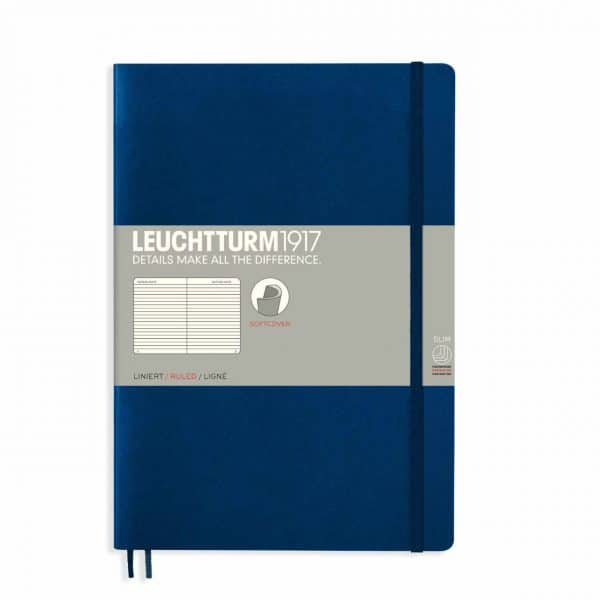 LEUCHTTURM1917 Notizbuch Composition liniert Softcover B5 marine