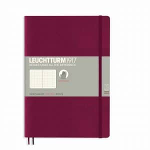 LEUCHTTURM1917 Notizbuch Composition dotted Softcover B5 port red