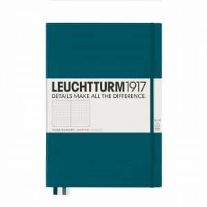 LEUCHTTURM1917 Notizbuch Master Slim dotted Hardcover A4+ pacific green