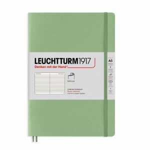 LEUCHTTURM1917 Notizbuch Medium liniert Softcover A5 salbei