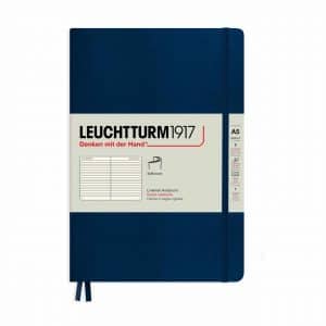 LEUCHTTURM1917 Notizbuch Medium liniert Softcover A5 marine