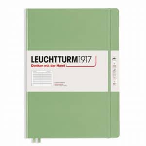 LEUCHTTURM1917 Notizbuch Master Slim liniert Hardcover A4+ salbei