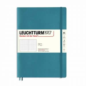 LEUCHTTURM1917 Notizbuch Composition dotted Softcover B5 stone blue