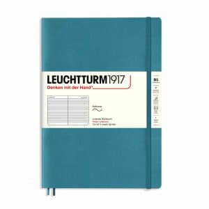 LEUCHTTURM1917 Notizbuch Composition liniert Softcover B5 stone blue
