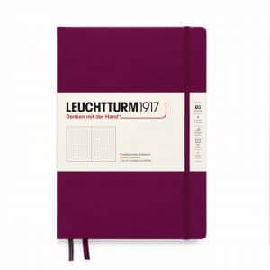 LEUCHTTURM1917 Notizbuch Composition dotted Hardcover B5 port red