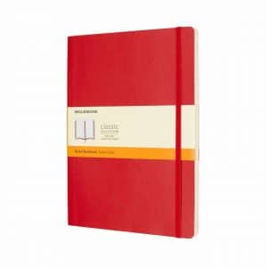 Moleskine Notizbuch XL liniert Soft Cover scharlachrot