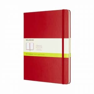 Moleskine Notizbuch XL blanko Hard Cover scharlachrot