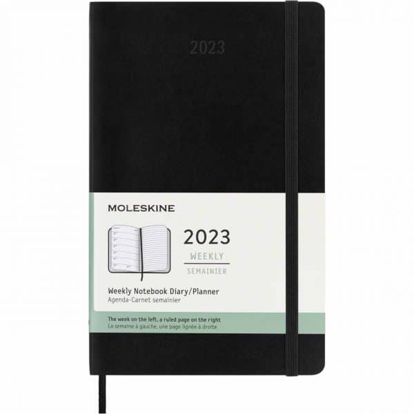 Moleskine Wochen-Notizkalender A5 Soft Cover schwarz