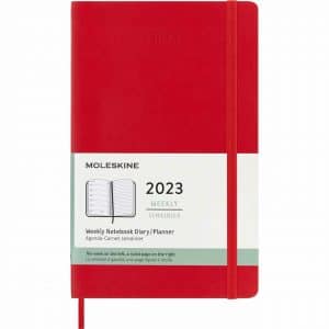 Moleskine Wochen-Notizkalender A5 Soft Cover scharlachrot