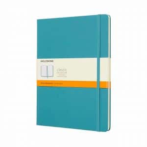 Moleskine Notizbuch XL liniert Hard Cover riffblau