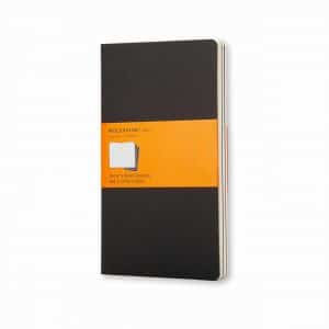 Moleskine Cahier Notizbücher liniert Soft Cover schwarz 3 Stück A6