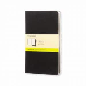 Moleskine Notizbuch Cahier blanko Kartoneinband A5 3 Stück schwarz