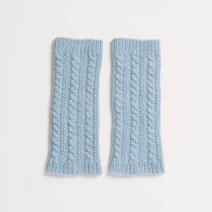 Strickset Beinstulpen Modell 03 aus Kids Nr. 11 98/104 hellblau