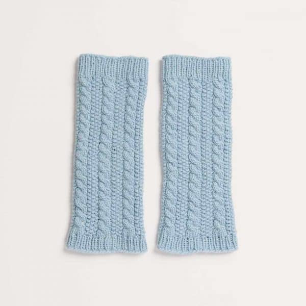 Strickset Beinstulpen Modell 03 aus Kids Nr. 11 98/104 hellblau