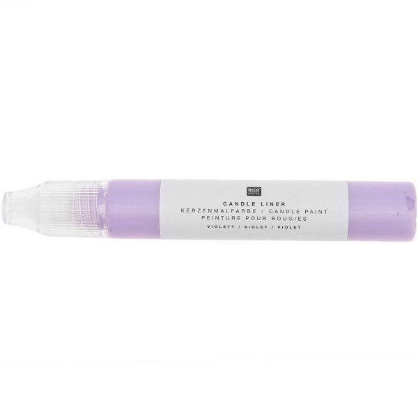 Rico Design Candle Liner Kerzenmalfarbe 30ml violett