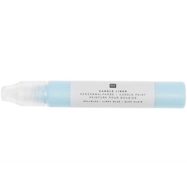 Rico Design Candle Liner Kerzenmalfarbe 30ml hellblau