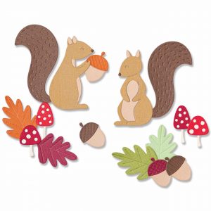Sizzix Thinlits Die Set Harvest Squirrels by Jennifer Ogborn