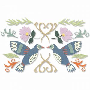 Sizzix Thinlits Die Set Birds & Blossom by Lisa Jones