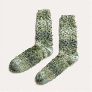 Strickset Socken Modell 09 aus Die Neue Masche Nr. 5 38-41 oliv Mix