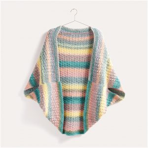 Strickset Poncho Modell 18 aus Die Neue Masche Nr. 5