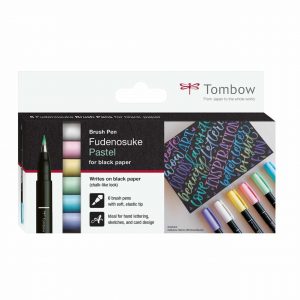Tombow Fudenosuke Brush Pens Pastel 6teilig