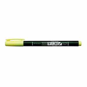 Tombow Fudenosuke Brush Pen Pastel pale yellow