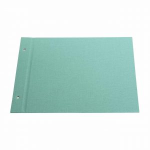 goldbuch Schraubalbeneinband 30x25cm Leinen aqua