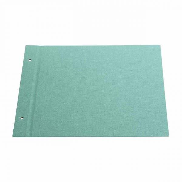 goldbuch Schraubalbeneinband 30x25cm Leinen aqua