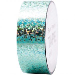 Paper Poetry Holographic Tape Punkte türkis 19mm 10m