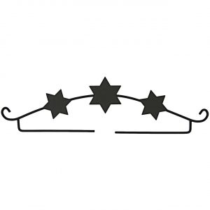 Rico Design Dekobügel Sterne schwarz 21cm