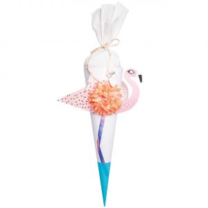 Rico Design Bastelset Schultüte Flamingo