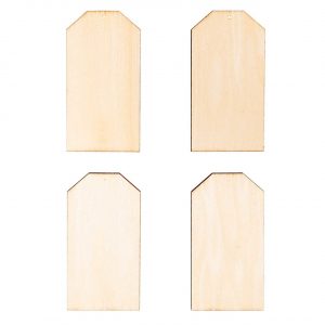 Rico Design Holzdekoanhänger-Set Schild 4teilig