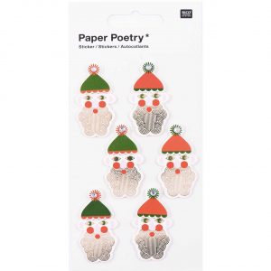 Paper Poetry 3D Sticker Nikolaus Hot Foil