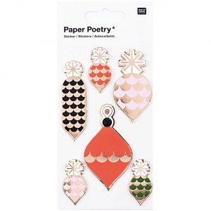 Paper Poetry 3D Sticker Baumschmuck Hot Foil