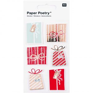Paper Poetry 3D Sticker Geschenke Hot Foil