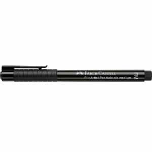 Faber Castell PITT artist pen schwarz fude medium