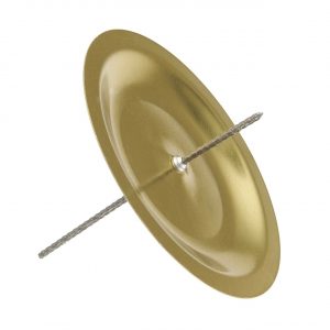 Adventskranzstecker gold 7cm 4 Stück