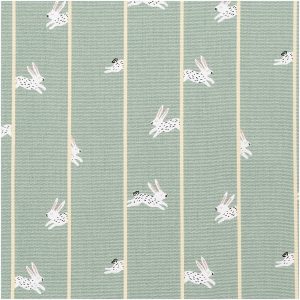 Rico Design Druckstoff Canvas Bunny Hop mint 140cm