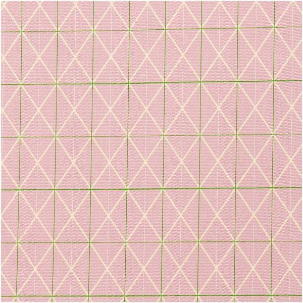 Rico Design Druckstoff Canvas Raster rosa 140cm