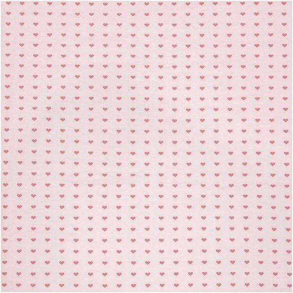 Rico Design Jerseystoff Happy Baby Herzchen rosa 145cm