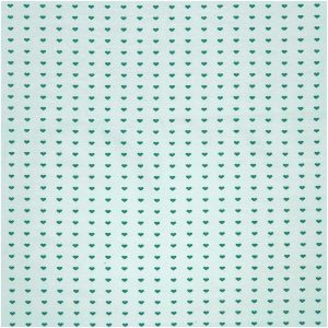 Rico Design Jerseystoff Happy Baby Herzchen mint 72x100cm