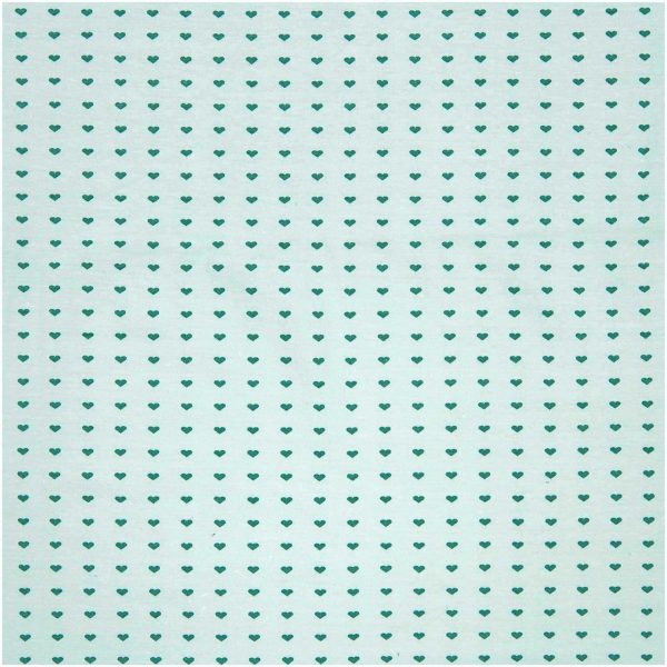 Rico Design Jerseystoff Happy Baby Herzchen mint 72x100cm