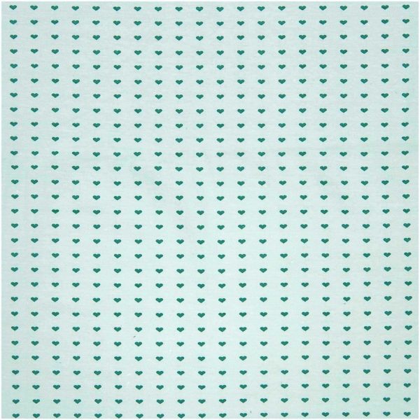 Rico Design Jerseystoff Happy Baby Herzchen mint 72x100cm