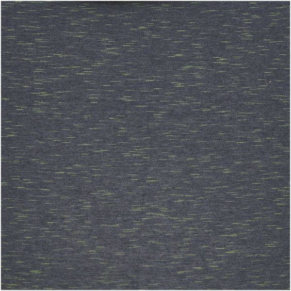 Rico Design Stoffabschnitt Jersey dunkel blau/neon grün 80x100cm