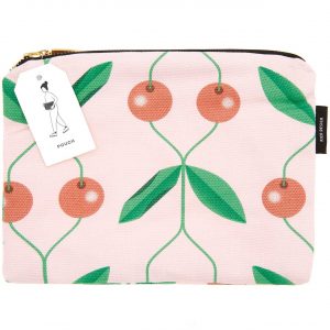 Rico Design Pouch Kirschen rosa 17x23cm